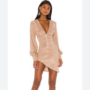 REVOLVE X MICHAEL COSTELLO Lily Mini Dress in Light Pink xs